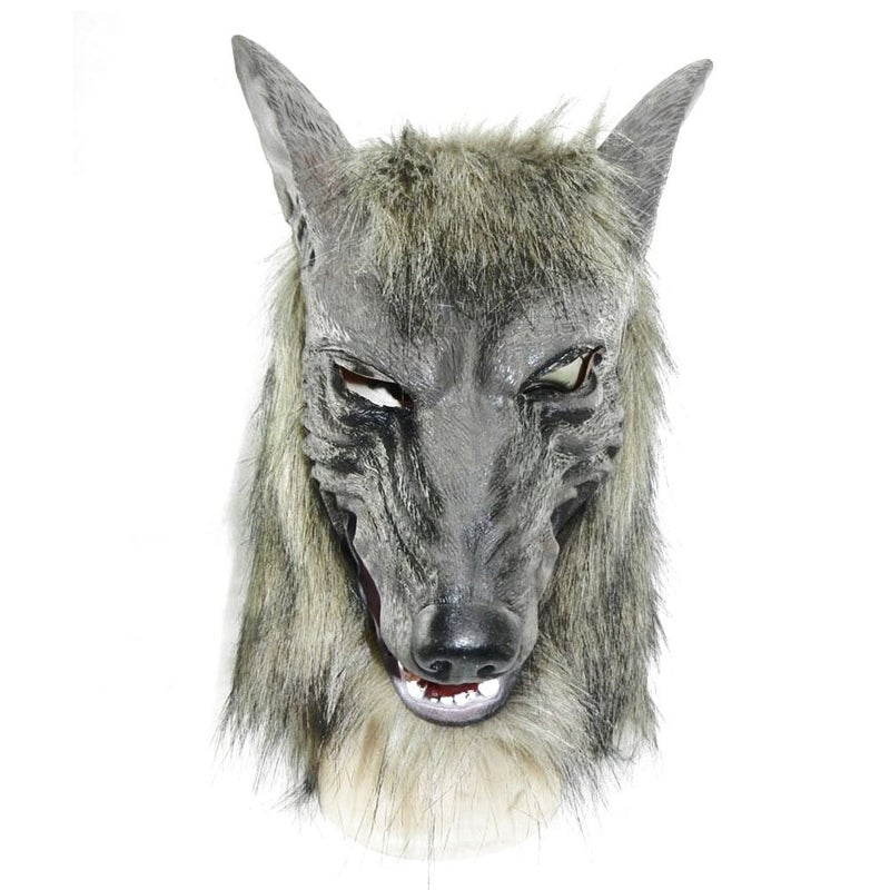 Odowalker Halloween Werewolf Costume Wolf Head Mask for Cosplay Costume Man Women Girls Boys Kids Unisex (head) - Image 1